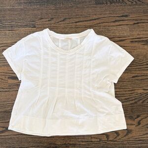 Anthropologie Pilcro White Short Sleeve Women's Tee Top